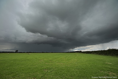 Damaging Pulse Storms & Thunderstorm Over Wheat Field At Myroe - July 4th 2021
